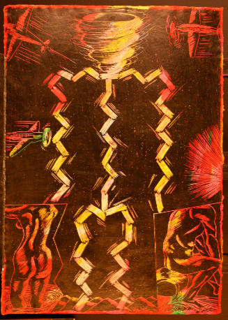 Untitled (Figure with Airplanes)