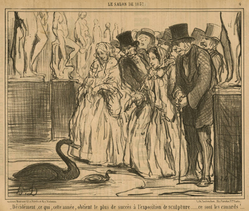 Décidément, ce qui, cette année, obtient le plus succeès à l’exposition de sculpture… ce sont les canards!