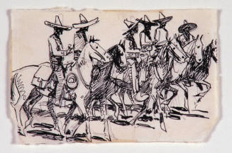 Six Vaqueros on Horseback