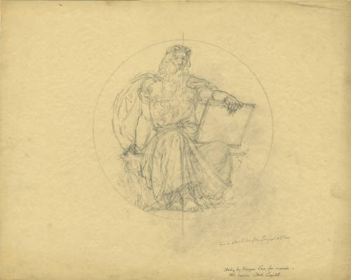 Study for Mosaic, Wisconsin State Capitol, "First Sketch for Legislation"