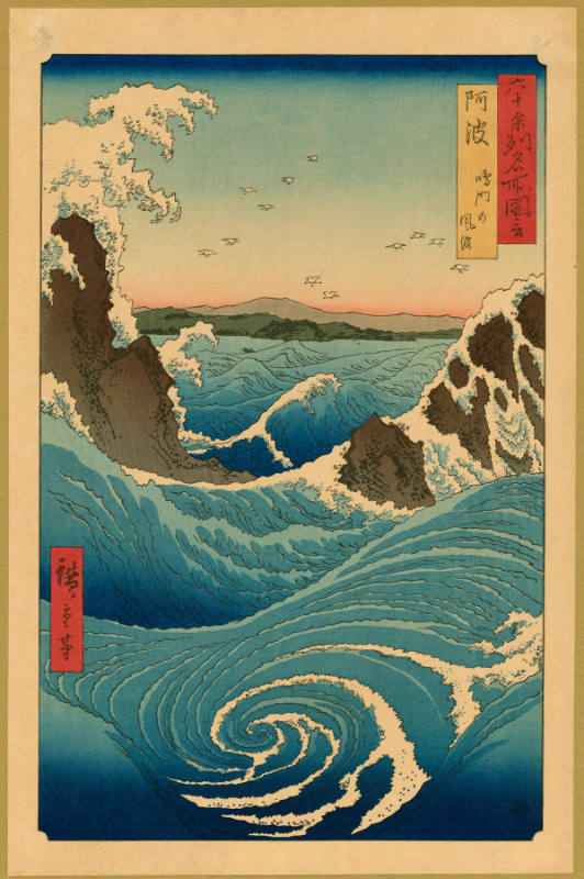 Rough Sea at Naruto in Awa Province