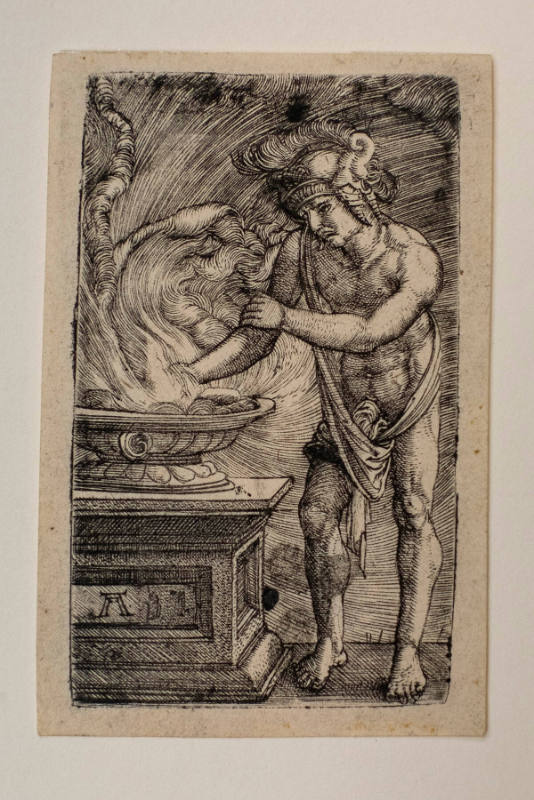 Mucius Scaevola burning his hand