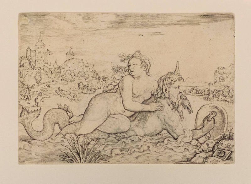 The Rape of Amymone, "Glaucus raubt Syme"