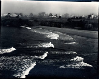 [water and buildings, shoreline]