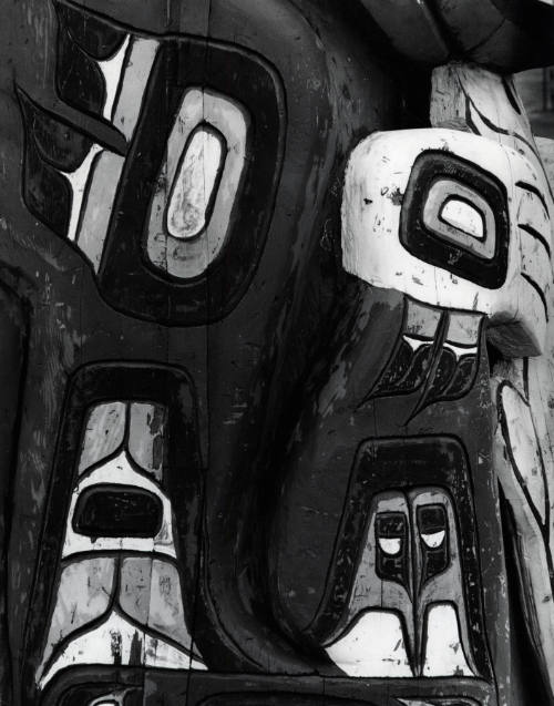 [totem pole detail, Alaska]