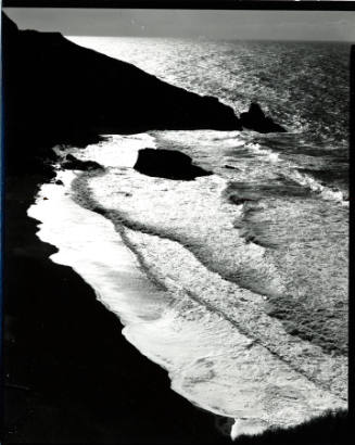 [rock, water, coast, Big Sur]