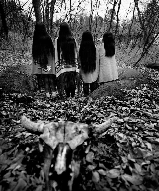 Sioux Sisters, Pine Ridge Reservation, SD