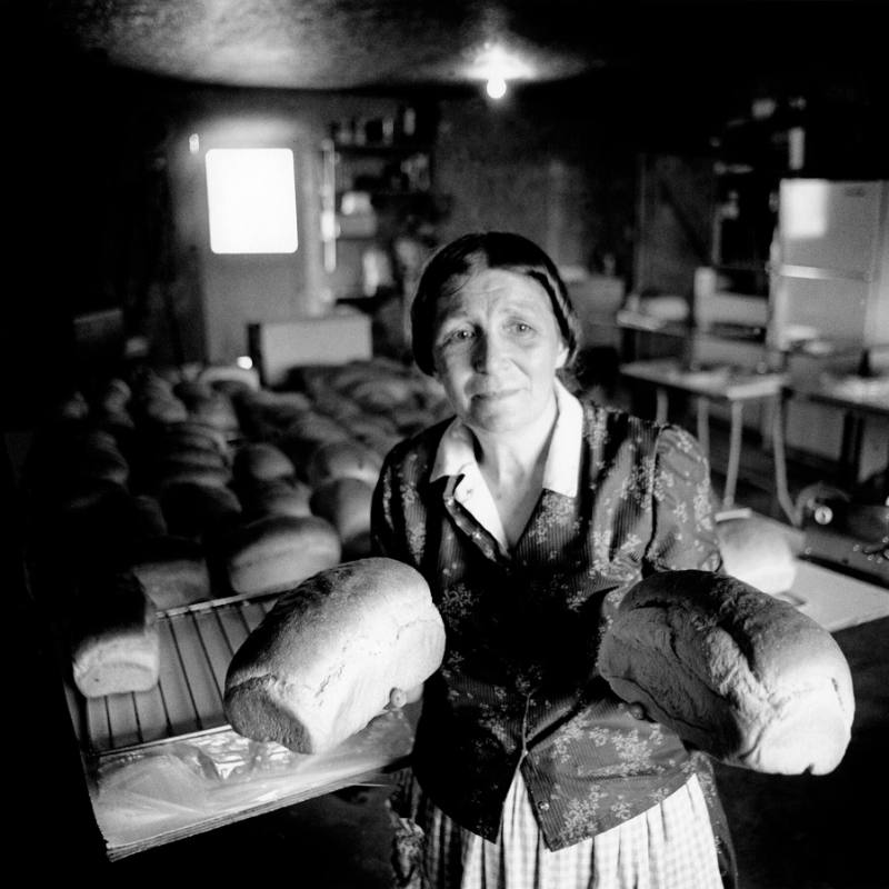 Rebecca Walter on Baking Day, Lamona colony, Washington