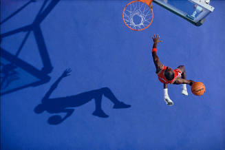 'The Blue Dunk', Michael Jordan, Lisle, Illinois