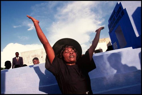 A funeral, Port-au-Prince, Haiti