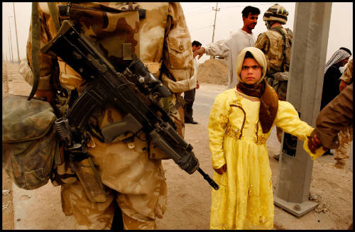 The war in Iraq, near Basra, Iraq