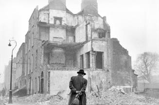 An Old Man Faces the Demolition of a House, Dublin