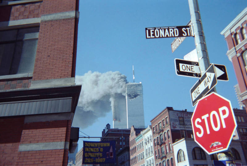 WTC Hudson & Leonard St. Tribeca, 9.11.01