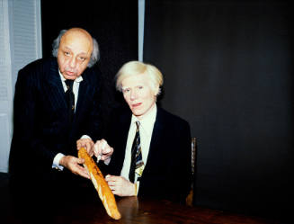 Yousuf Karsh and Andy Warhol, Signed Baguette, NYC