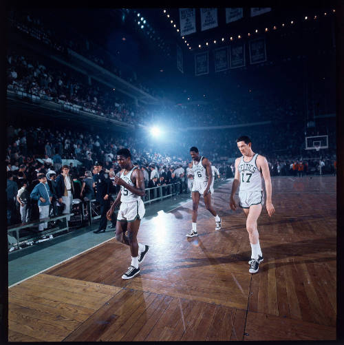 K.C. Jones, Bill Russell, and John Havlicek, Boston, Massachusetts