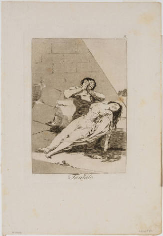 Plate 9 from 'Los Caprichos': Tantalus (Tantalo.)