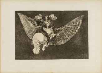 Plate 5 from the 'Disparates': Flying Folly