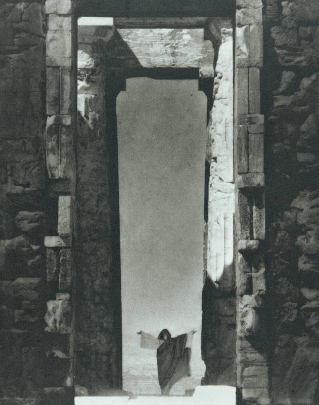 Isadora Duncan at the Portal of the Parthenon, Athens