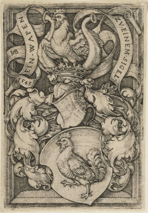 Coat of Arms with a Cock