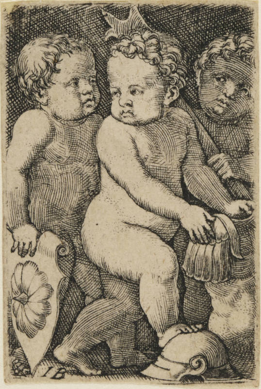 Three Children with Trophies of War