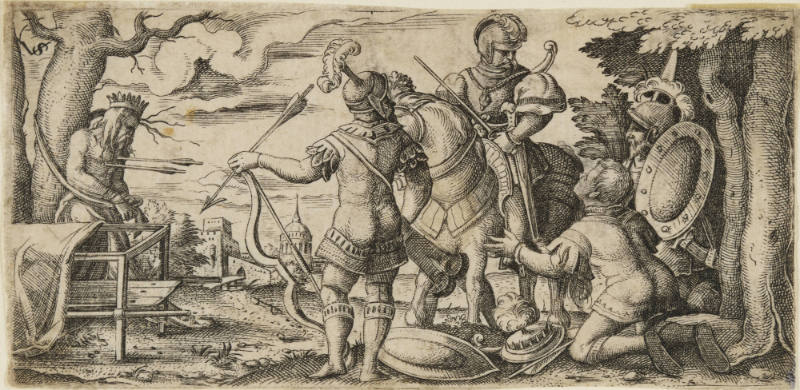 The Dead King and His Three Sons [Die Drie Prinzen Beshiessen den Leichman Ihres Vaters]