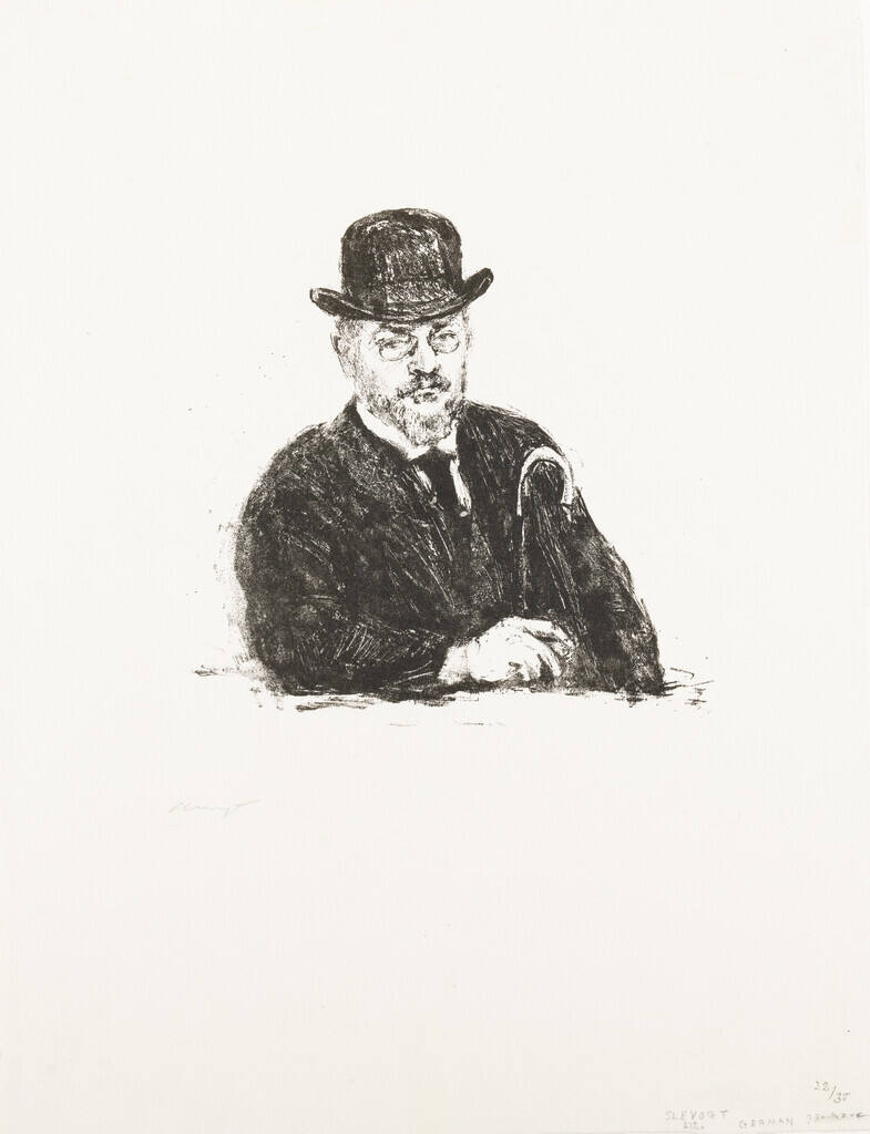 Self-Portrait with Hat and Cane