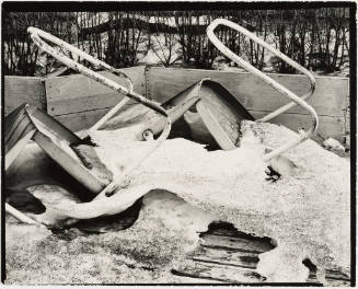 [chairs and snow, New York]