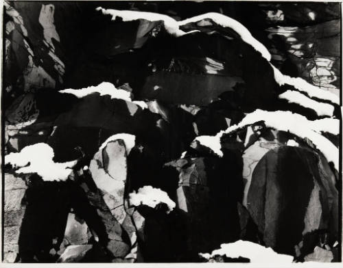 [snow and rock, Oregon]