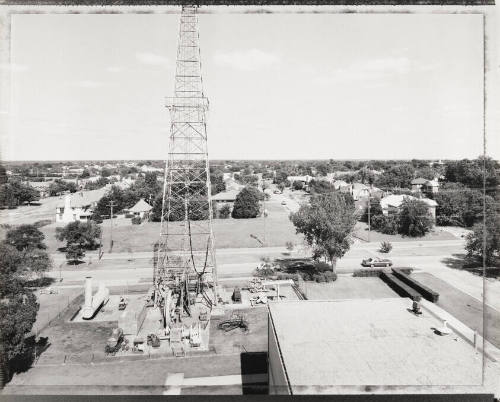 The Oklahoma State Capitol and views east from the roof of the museum building (3)