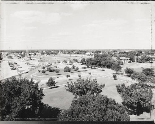 The Oklahoma State Capitol and views east from the roof of the museum building (2)