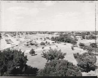 The Oklahoma State Capitol and views east from the roof of the museum building (2)