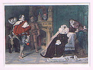 Mary Stuart receiving her death sentence