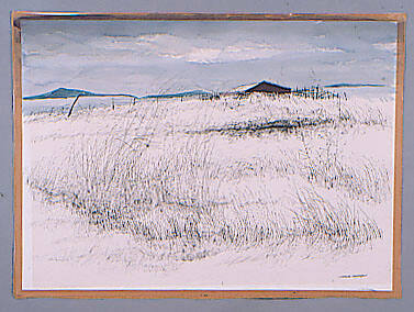 Sea of Grasses Written on verso "Kansas Hillside"