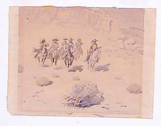 Group of Riding Cowboys