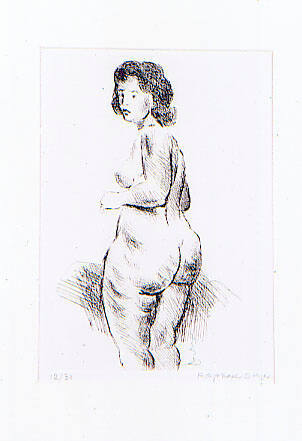 Nude Model Turning