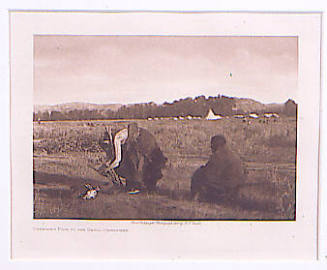 Offering Pipe to the Skull - Cheyenne