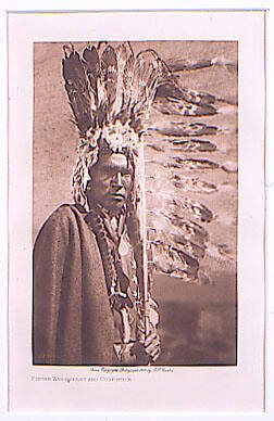 Piegan War-Bonnet and Coup-Stick