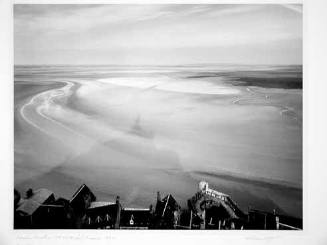 Shadow, Sandbar, Mt. St. Michel, France