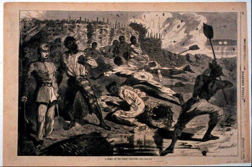 A Shell in the Rebel Trenches (Harper's Weekly, Vol. VII)