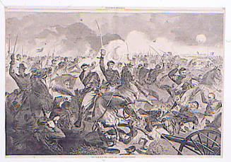 The War for the Union, 1862 - A Cavalry Charge (Harper's Weekly, Vol. VII)