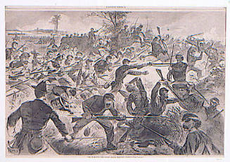 The War for the Union, 1862 - A Bayonet Charge (Harper's Weekly, Vol. VII)