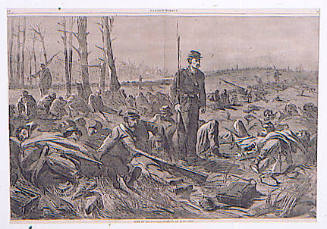 Army of the Potomac - Sleeping on Their Arms (Harper's Weekly, Vol. VIII)