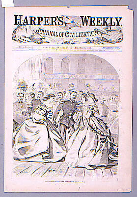 The Russian Ball - In the Supper Room (Harper's Weekly, Vol. VII)