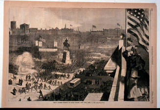 Great Sumter Meeting in Union Square, New York, April 11 (Harper's Weekly, Vol. VII)