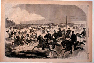 The Union Cavalry and Artillery Starting in Pursuit of the Rebels Up the Yorktown Turnpike - Sketched by Mr. W. Homer (Harper's Weekly, Vol. VI)