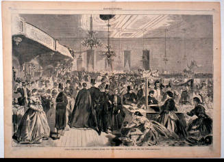 Great Fair Given at the City Assembly Rooms, New York, December 1861, in Aid of the City Poor (Harper's Weekly, Vol. V)