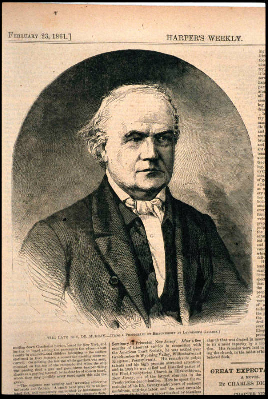 The Late Reverend Dr. Murray (Harper's Weekly, Vol. V)