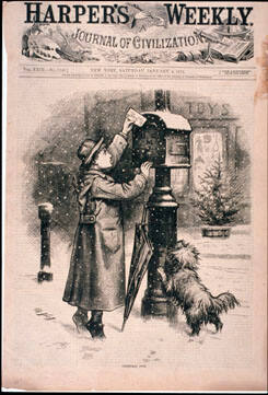 Christmas Post. Harper's Weekly New York, Saturday, January 4, 1879. Vol.XXIII-No. 1149