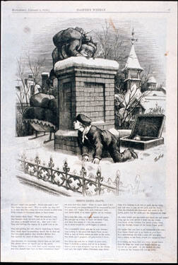 Seeing Santa Claus. Harper's Weekly Supplement, January 1, 1876