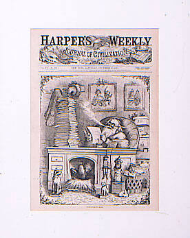 Santa Claus's Mail. Harper's Weekly, New York Saturday December 30, 1871. Vol XV-No. 783